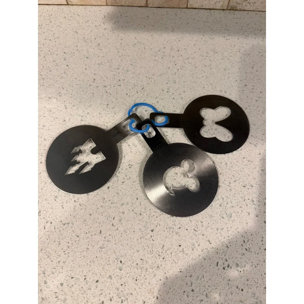 Disney Parks Mousewares Mickey Mouse Friends Coffee Stencil Set